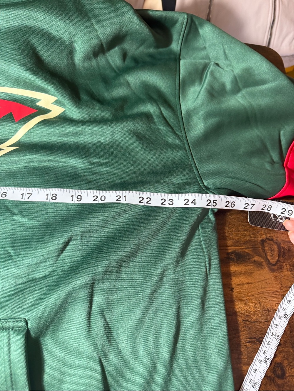 Champion Minnesota Wild NHL Men’s XL Green Red Pullover Hoodie NWT - Picture 3 of 13